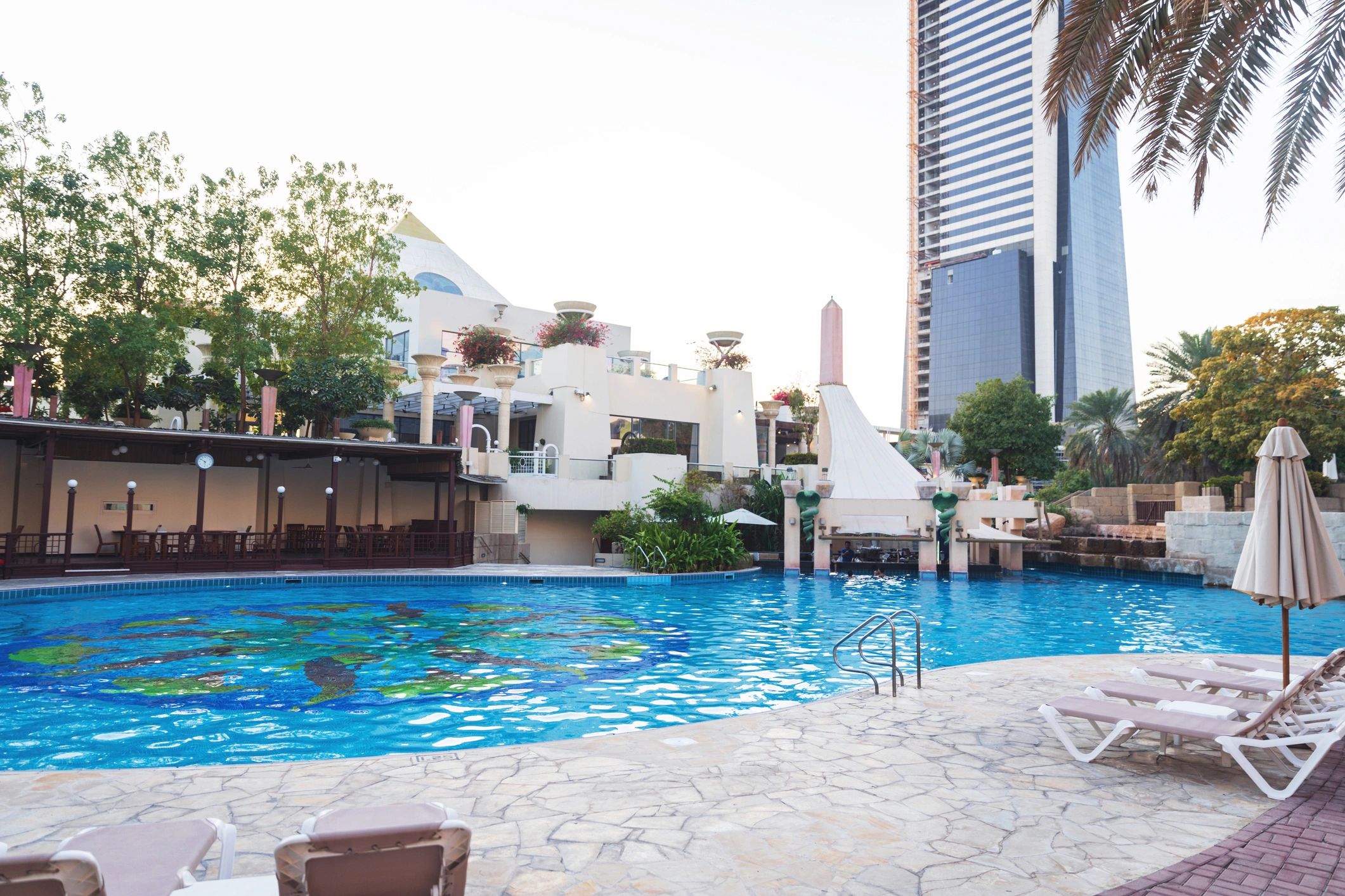 Luxury outdoor area with polished finishes