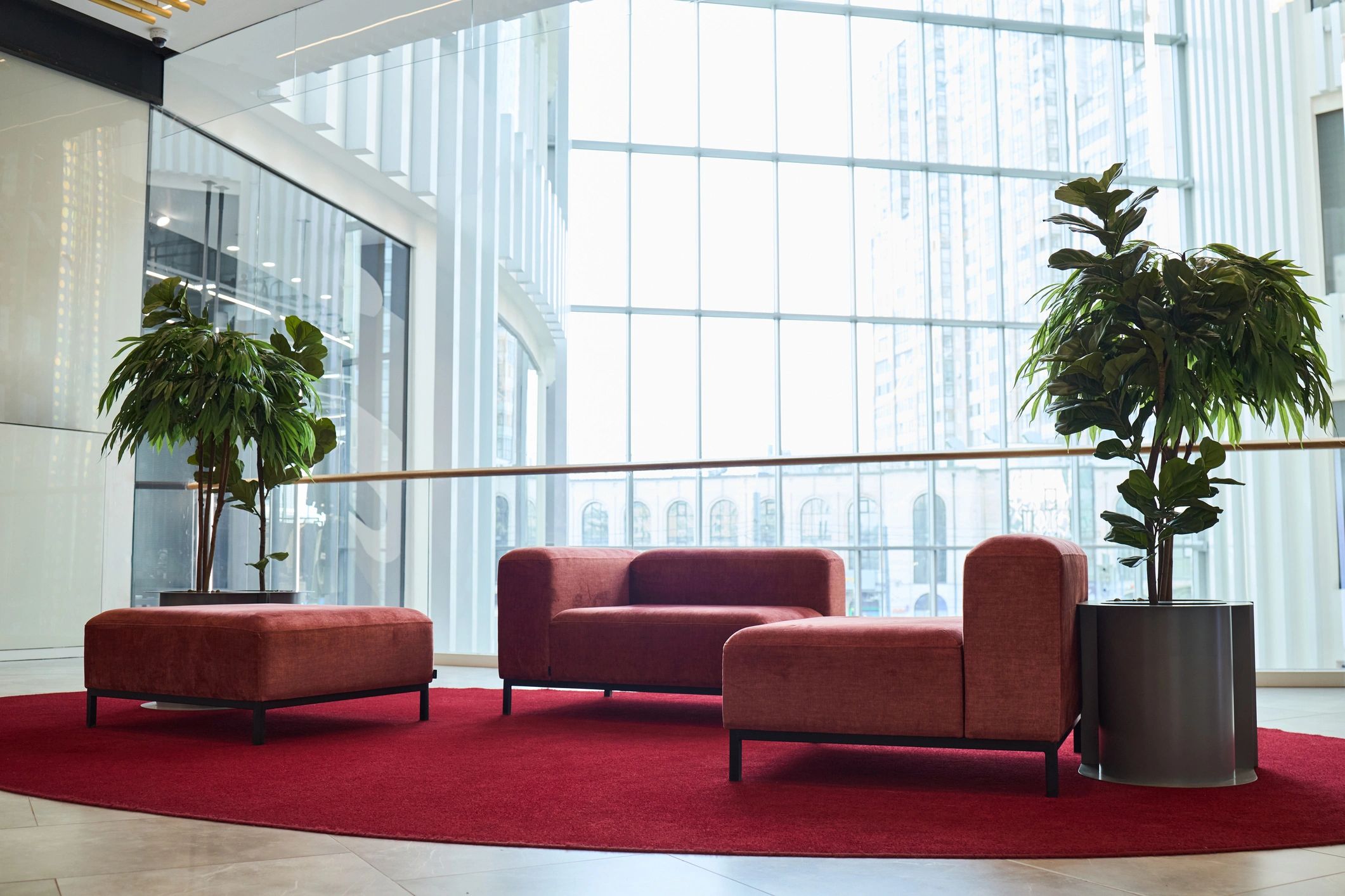 Modern interior lounge representing premium fit-out quality